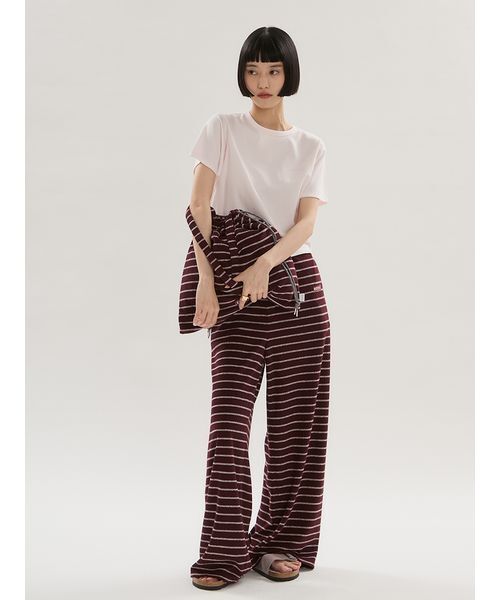 emmi(エミ)の「ソフトタッチクロップドTシャツ(Tシャツ/カットソー・レディース・ブラック/その他/ピンク・F)」の11枚目の写真