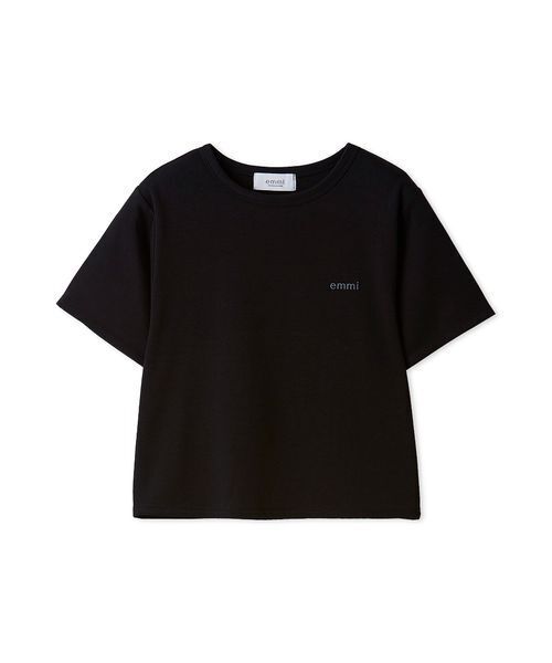 emmi(エミ)の「ソフトタッチクロップドTシャツ(Tシャツ/カットソー・レディース・ブラック/その他/ピンク・F)」の16枚目の写真
