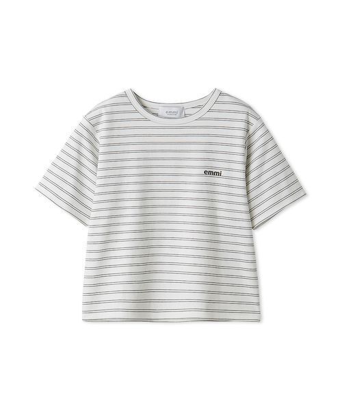 emmi(エミ)の「ソフトタッチクロップドTシャツ(Tシャツ/カットソー・レディース・ブラック/その他/ピンク・F)」の17枚目の写真