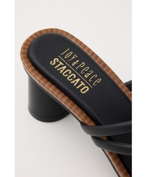 STACCATO(スタッカート)の「ナハラスクエアミュールサンダル(サンダル・レディース・ホワイト/ブラック・22.5cm/23cm/23.5cm/24cm)」の18枚目の写真