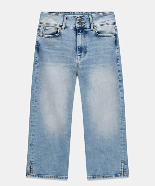 GUESS JEANS(ゲスジーンズ)の「GUESS JEANS High Rise Capri デニムパンツ ジーンズ(デニムパンツ・レディース・ライトインディゴブルー・28inch/24inch/25inch/26inch/27inch)」の5枚目の写真