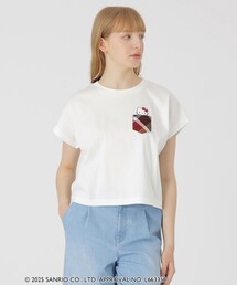 BLUE LABEL CRESTBRIDGE（ブルーレーベルクレストブリッジ）の「【ハローキティコラボ】ポケットTシャツ（Tシャツ/カットソー）」