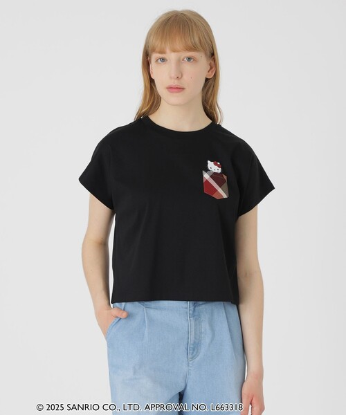 ハローキティコラボ】ポケットTシャツ（Tシャツ/カットソー）｜BLUE