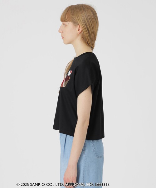 BLUE LABEL CRESTBRIDGE(ブルーレーベルクレストブリッジ)の「【ハローキティコラボ】ポケットTシャツ(Tシャツ/カットソー・レディース・ホワイト/ブラック・38)」の16枚目の写真