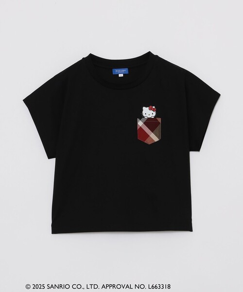 BLUE LABEL CRESTBRIDGE(ブルーレーベルクレストブリッジ)の「【ハローキティコラボ】ポケットTシャツ(Tシャツ/カットソー・レディース・ホワイト/ブラック・38)」の11枚目の写真