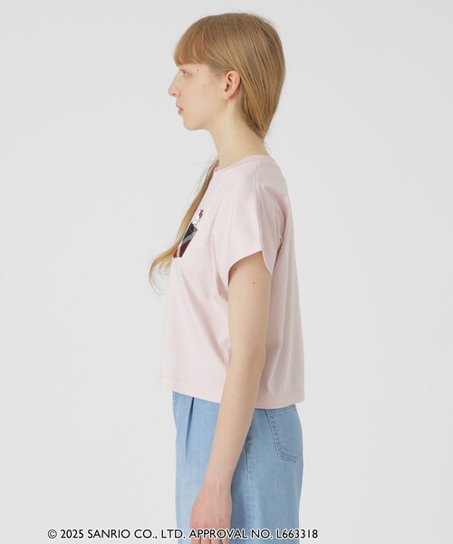 BLUE LABEL CRESTBRIDGE(ブルーレーベルクレストブリッジ)の「【ハローキティコラボ】ポケットTシャツ(Tシャツ/カットソー・レディース・ホワイト/ブラック・38)」の3枚目の写真