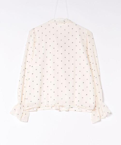Nia（ニア）の「Nia(ニア)/ハート柄ドットボウタイブラウス（シャツ/ブラウス・レディース・ホワイト・MEDIUM/SMALL）」の9枚目の写真