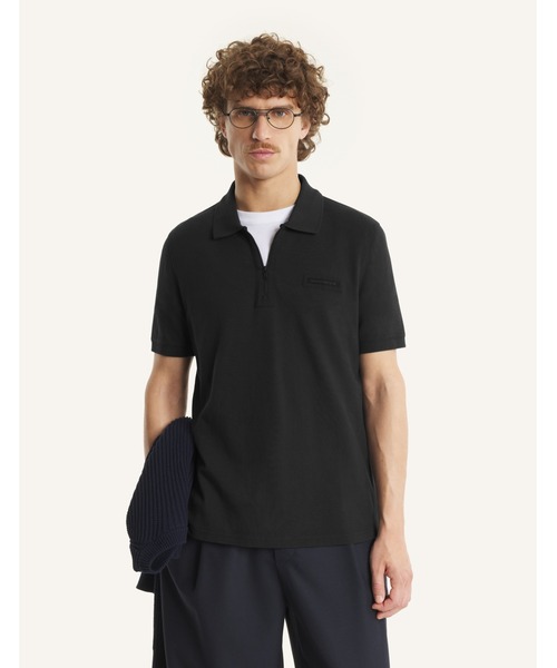 Maison Kitsune（メゾンキツネ）の「NYLON POCKET REGULAR POLO（ポロシャツ・メンズ・ブラック・L/M/S/XS）」の6枚目の写真