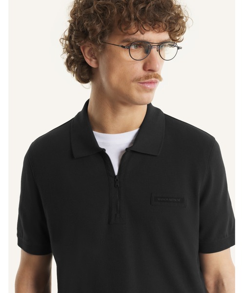 Maison Kitsune（メゾンキツネ）の「NYLON POCKET REGULAR POLO（ポロシャツ・メンズ・ブラック・L/M/S/XS）」の7枚目の写真