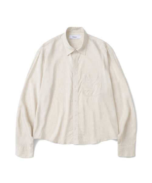 KNITTED(ニッティド)の「リネンクロップシャツ LINEN(シャツ/ブラウス・メンズ・その他・LARGE/MEDIUM/X-LARGE)」の2枚目の写真