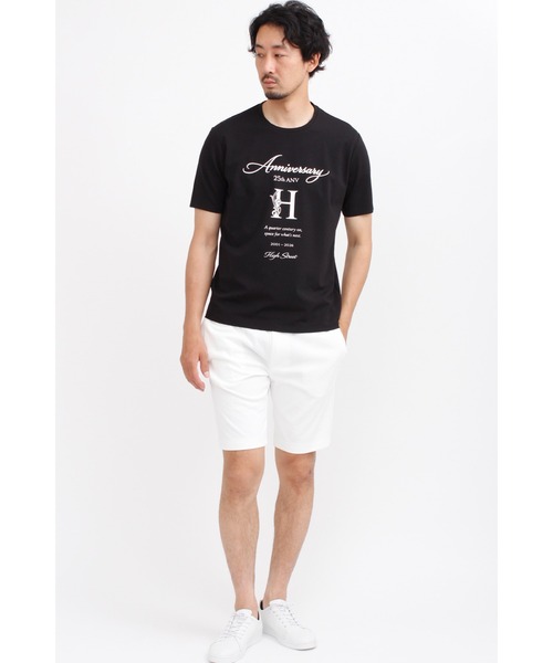 TORNADO MART(トルネードマート)の「HIGH STREET∴25thHロゴプリント半袖Tシャツ(Tシャツ/カットソー・メンズ・ホワイト/ブラック系・MEDIUM/LARGE/LL)」の6枚目の写真
