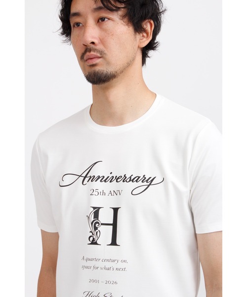 TORNADO MART(トルネードマート)の「HIGH STREET∴25thHロゴプリント半袖Tシャツ(Tシャツ/カットソー・メンズ・ホワイト/ブラック系・MEDIUM/LARGE/LL)」の10枚目の写真