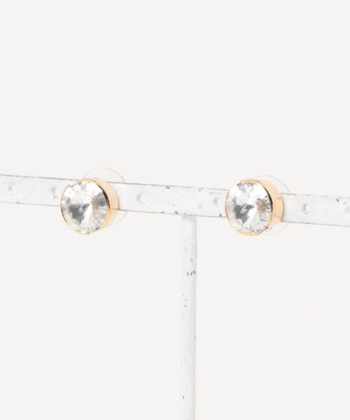 an meets zakka(アンミツザッカ)の「an meets zakka 大粒スワロフスキーピアス(ピアス(両耳用)・レディース・シルバー/ゴールド・ONESIZE)」の8枚目の写真