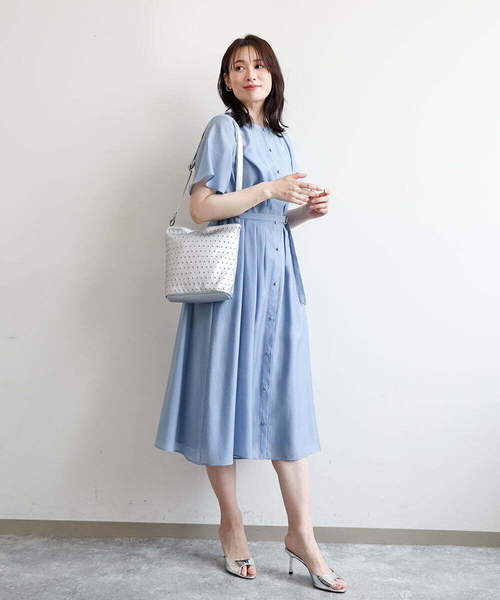 MK MICHEL KLEIN（エムケーミッシェルクラン）の「[2WAY/軽量]スタッズワンハンドルバッグ（ショルダーバッグ・レディース・アイボリー/ブラック・00）」の17枚目の写真