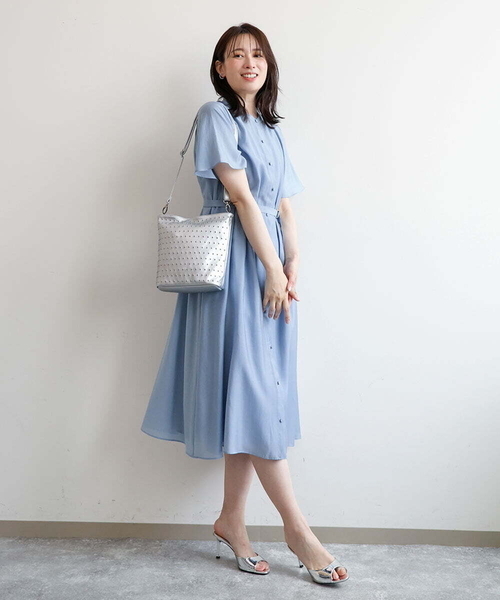 MK MICHEL KLEIN（エムケーミッシェルクラン）の「[2WAY/軽量]スタッズワンハンドルバッグ（ショルダーバッグ・レディース・アイボリー/ブラック・00）」の19枚目の写真