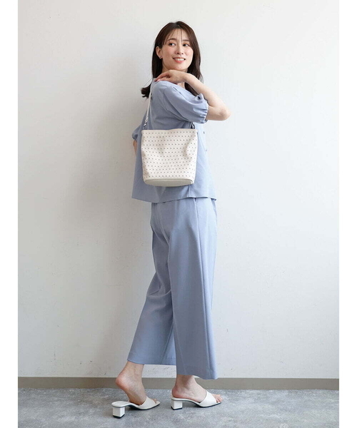 MK MICHEL KLEIN（エムケーミッシェルクラン）の「[2WAY/軽量]スタッズワンハンドルバッグ（ショルダーバッグ・レディース・アイボリー/ブラック・00）」の20枚目の写真