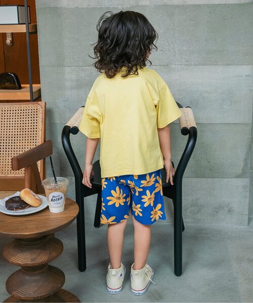 半袖、半パンツロンパース☆彡アロハ柄 接触冷感アロハショーツ キッズ 子供服[品番：ZONK0007020]｜ZI-ON