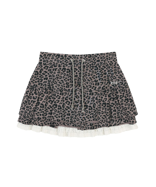 ORDINARY HOLIDAY（オーディナリー ホリデー）の「TIERED MINI SKIRT [BROWN]（スカート・レディース・その他・FREE）」の3枚目の写真