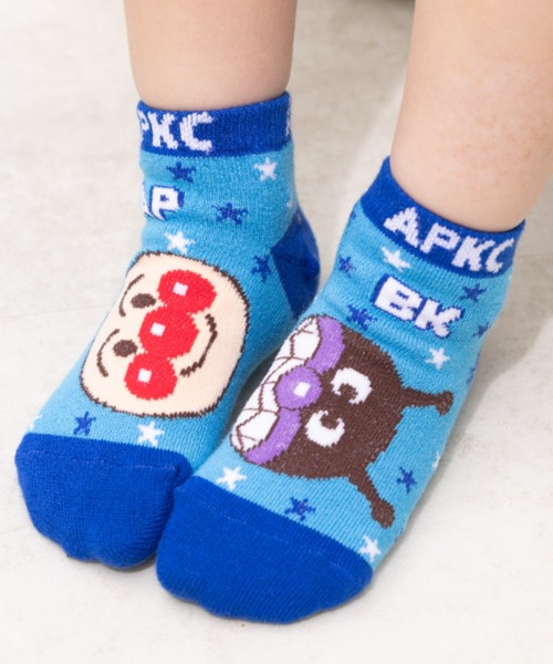 ANPANMAN KIDS COLLECTION(アンパンマンキッズコレクション)の「ひょっこりお顔ショートソックス(ソックス/靴下・キッズ・ピンク/ブルー・11-13cm/15-17cm/13-15cm)」の2枚目の写真