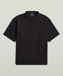 G-STAR | Heavy Waffle Loose Polo/ヘビーウェイトワッフルルーズオーバーサイズポロシャツ(ポロシャツ)
