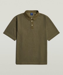 G-STAR | Heavy Waffle Loose Polo/ヘビーウェイトワッフルルーズオーバーサイズポロシャツ(ポロシャツ)