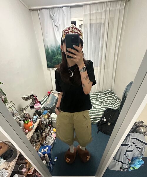 XERO（ゼロ）の「マルチカーゴオーバーコットンショーツ[ベージュ]（その他パンツ・レディース・その他・MEDIUM/LARGE）」の4枚目の写真