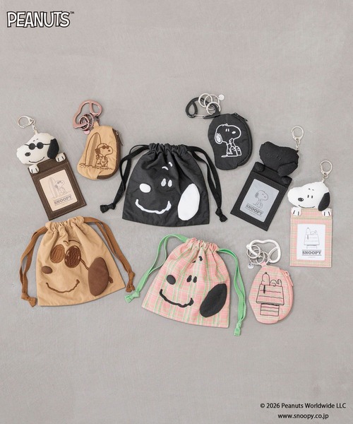 LOWRYS FARM(ローリーズファーム)の「【SNOOPY】キンチャクポーチ 660764/GOODS(ポーチ・レディース・ピンク/ベージュ/ブラック・FREE)」の7枚目の写真