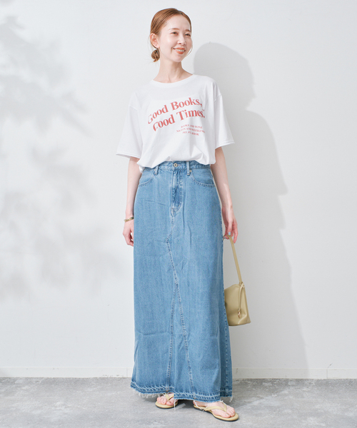 SLOBE IENA(スローブイエナ)の「《追加》BOOK CLUB SLOBE別注 グラフィックTEE(Tシャツ/カットソー・レディース・ライトグレー/スカイブルー/パープル/ホワイト・FREE)」の15枚目の写真