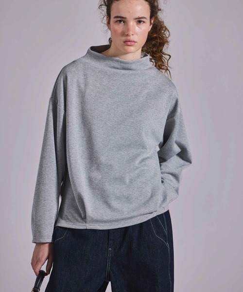 Kelen(ケレン)の「「KELEN / ケレン」ボトルネックラメトップス(Tシャツ/カットソー・レディース・ブラック/グレー/グレイッシュベージュ・S/M)」の1枚目の写真