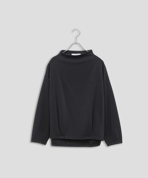 Kelen(ケレン)の「「KELEN / ケレン」ボトルネックラメトップス(Tシャツ/カットソー・レディース・ブラック/グレー/グレイッシュベージュ・S/M)」の2枚目の写真
