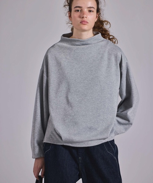 Kelen(ケレン)の「「KELEN / ケレン」ボトルネックラメトップス(Tシャツ/カットソー・レディース・ブラック/グレー/グレイッシュベージュ・S/M)」の5枚目の写真
