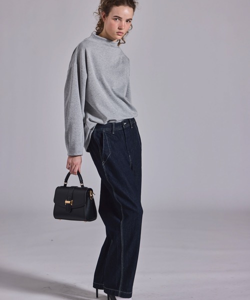 Kelen(ケレン)の「「KELEN / ケレン」ボトルネックラメトップス(Tシャツ/カットソー・レディース・ブラック/グレー/グレイッシュベージュ・S/M)」の8枚目の写真