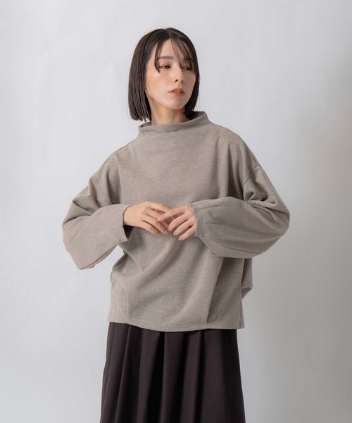 Kelen(ケレン)の「「KELEN / ケレン」ボトルネックラメトップス(Tシャツ/カットソー・レディース・ブラック/グレー/グレイッシュベージュ・S/M)」の11枚目の写真