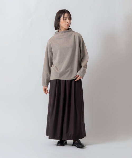 Kelen(ケレン)の「「KELEN / ケレン」ボトルネックラメトップス(Tシャツ/カットソー・レディース・ブラック/グレー/グレイッシュベージュ・S/M)」の12枚目の写真