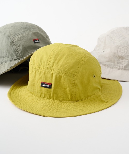 NANGA(ナンガ)の「【NANGA】INYLON TUSSER SUNSHADE HAT NA26S3B501(ハット・メンズ・ブラック/イエロー/アイボリー/グリーン/カーキ・FREE)」の5枚目の写真