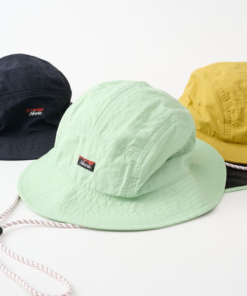 NANGA(ナンガ)の「【NANGA】INYLON TUSSER SUNSHADE HAT NA26S3B501(ハット・メンズ・ブラック/イエロー/アイボリー/グリーン/カーキ・FREE)」の4枚目の写真