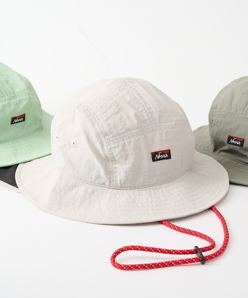 NANGA(ナンガ)の「【NANGA】INYLON TUSSER SUNSHADE HAT NA26S3B501(ハット・メンズ・ブラック/イエロー/アイボリー/グリーン/カーキ・FREE)」の1枚目の写真