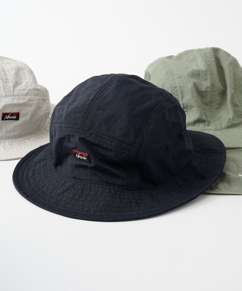 NANGA(ナンガ)の「【NANGA】INYLON TUSSER SUNSHADE HAT NA26S3B501(ハット・メンズ・ブラック/イエロー/アイボリー/グリーン/カーキ・FREE)」の2枚目の写真