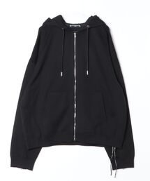 BOXY SEQUIN ZIP UP HOODIE
