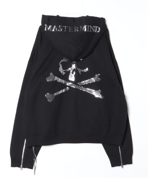 mastermind JAPAN(マスターマインド)の「BOXY SEQUIN ZIP UP HOODIE(パーカー・メンズ・ブラック・XL)」の2枚目の写真
