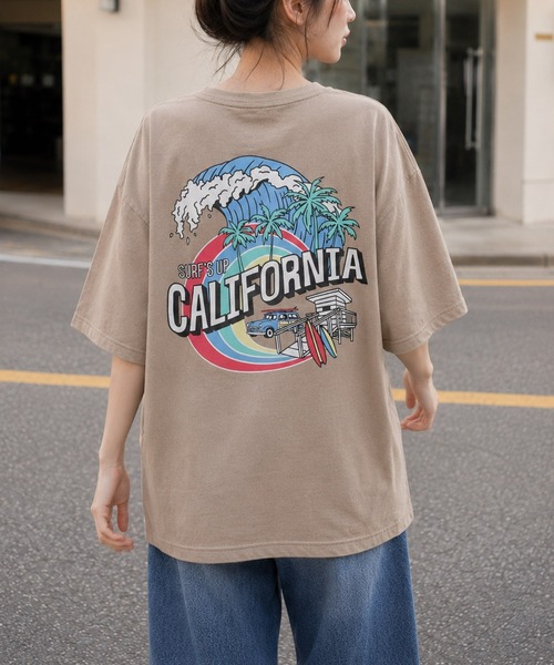 ARCHIVER(アーカイバ)の「【Bd】ピグメント加工 ポケット付きバックプリント クルーネックTシャツ(Tシャツ/カットソー・レディース・ホワイト/ブラック/ベージュ・LARGE)」の3枚目の写真