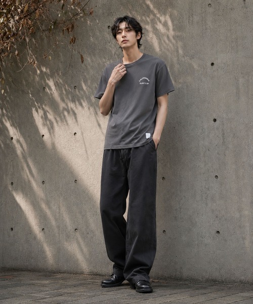 ARCHIVER(アーカイバ)の「【Bd】ピグメント加工 ポケット付きバックプリント クルーネックTシャツ(Tシャツ/カットソー・レディース・ホワイト/ブラック/ベージュ・LARGE)」の11枚目の写真