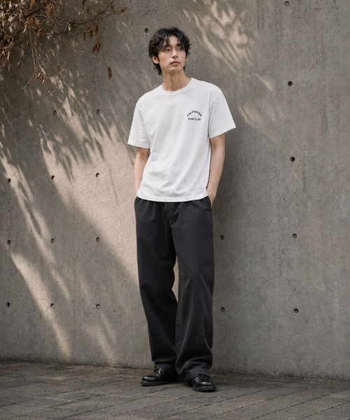 ARCHIVER(アーカイバ)の「【Bd】ピグメント加工 ポケット付きバックプリント クルーネックTシャツ(Tシャツ/カットソー・レディース・ホワイト/ブラック/ベージュ・LARGE)」の19枚目の写真