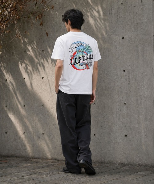 ARCHIVER(アーカイバ)の「【Bd】ピグメント加工 ポケット付きバックプリント クルーネックTシャツ(Tシャツ/カットソー・レディース・ホワイト/ブラック/ベージュ・LARGE)」の21枚目の写真
