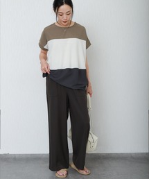 libelle more（リベル モア）の「リネンライクワイドイージーパンツ（その他パンツ）」