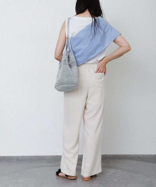 libelle more（リベル モア）の「リネンライクワイドイージーパンツ（その他パンツ・レディース・チャコールグレー/キナリ/モカ/カーキ・L/M）」の21枚目の写真