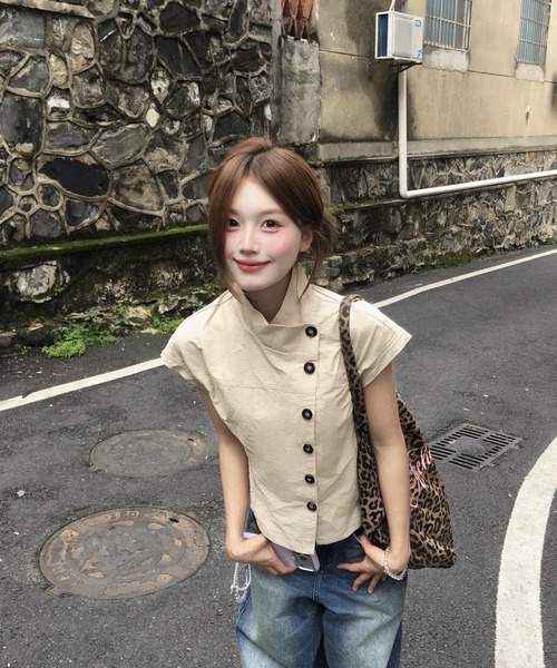 almo(アルモ)の「【LAMPOON】サイドボタントップス(その他トップス・レディース・ベージュ・SMALL/MEDIUM/LARGE)」の8枚目の写真