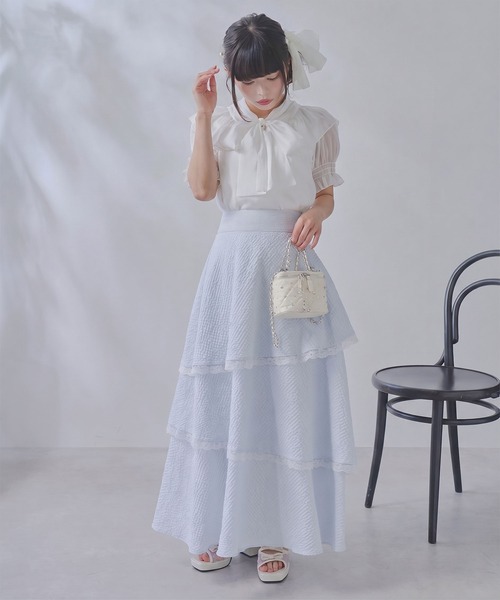DearMyLoveRose(ディアマイラブローズ)の「メニービジューバニティバッグ(ショルダーバッグ・レディース・オフホワイト/ベビーピンク/ブラック・FREE)」の4枚目の写真