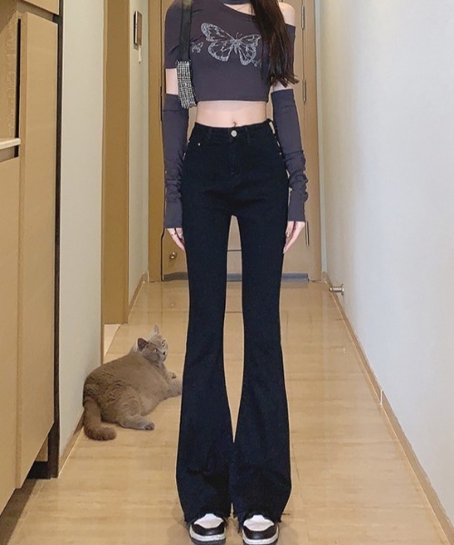 REBALANCE(リバランス)の「フレアデニムパンツ(デニムパンツ・レディース・C/B/A・MEDIUM/LARGE/X-LARGE)」の3枚目の写真