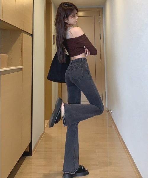 REBALANCE(リバランス)の「フレアデニムパンツ(デニムパンツ・レディース・C/B/A・MEDIUM/LARGE/X-LARGE)」の8枚目の写真
